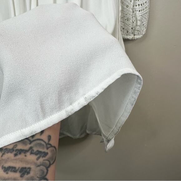 NEW Maje Dress Womens 3- US Large Raye Lace Long Sleeve in Ecru White - Picture 11 of 13